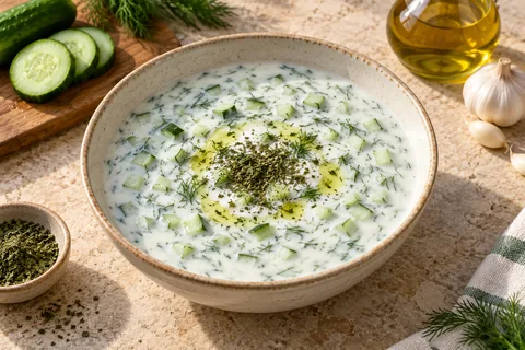 Cacık — servis edilmiş yemek