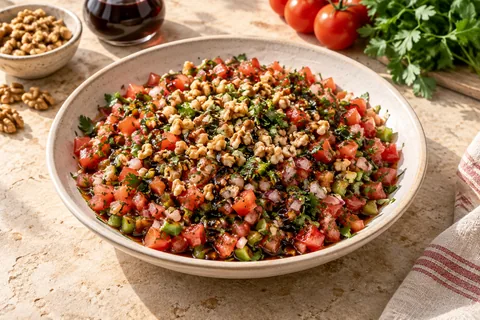 Gavurdağı Salatası — servis edilmiş yemek