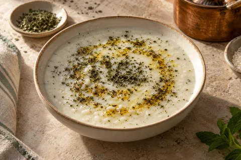 Yayla Çorbası — servis edilmiş yemek